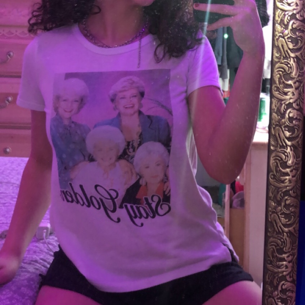 Golden Girls white t-shirt.
